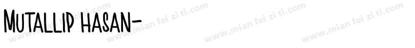 Mutallip hasan字体转换
